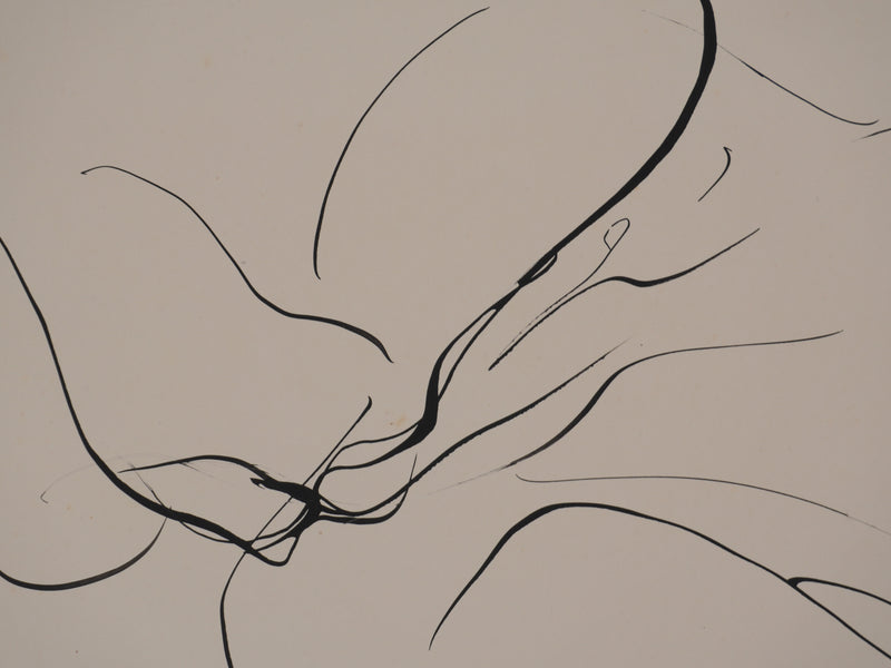 Claude BOGRATCHEW : Corps abstrait, Gravure originale signée