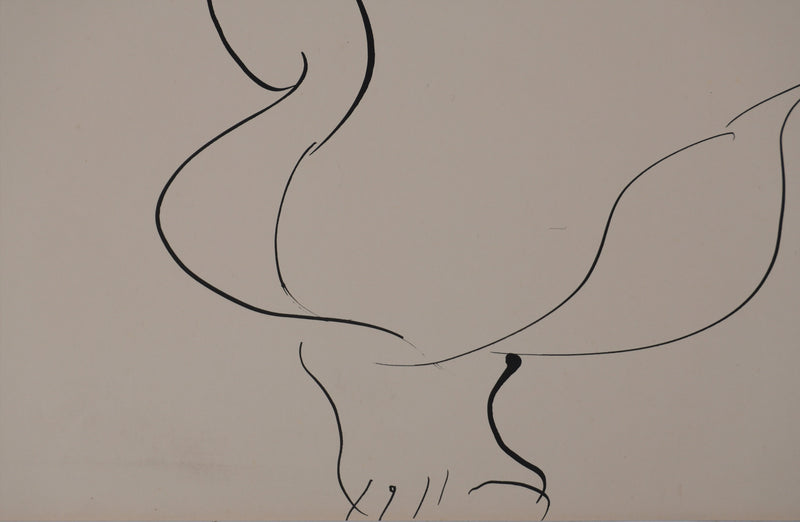 Claude BOGRATCHEW : Corps abstrait, Gravure originale signée