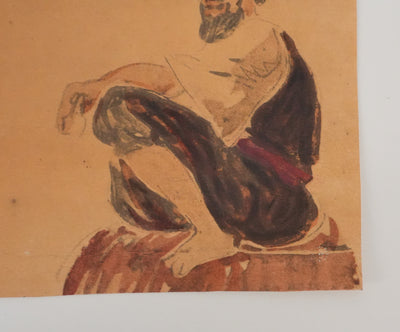 Eugène DELACROIX (d'après) : Profils marocains, Lithographie