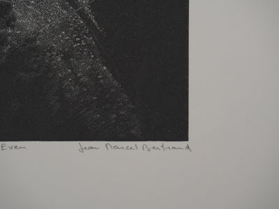Jean Marcel BERTRAND : Pors Even, Gravure originale signée