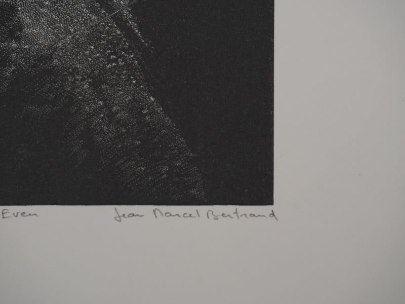 Jean Marcel BERTRAND : Pors Even, Gravure originale signée