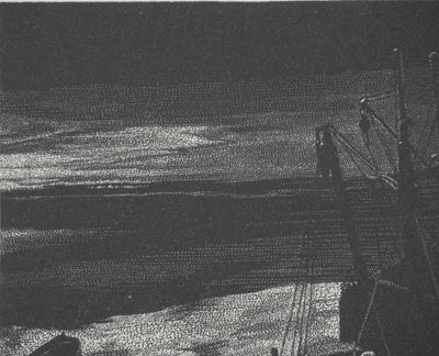 Jean Marcel BERTRAND : Pors Even, Gravure originale signée