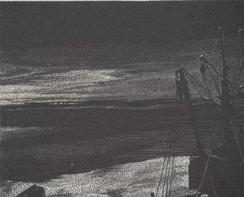 Jean Marcel BERTRAND : Pors Even, Gravure originale signée
