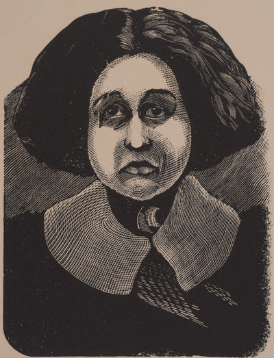Jean Yves DELAMAYE : La gouvernante, gravure originale signée