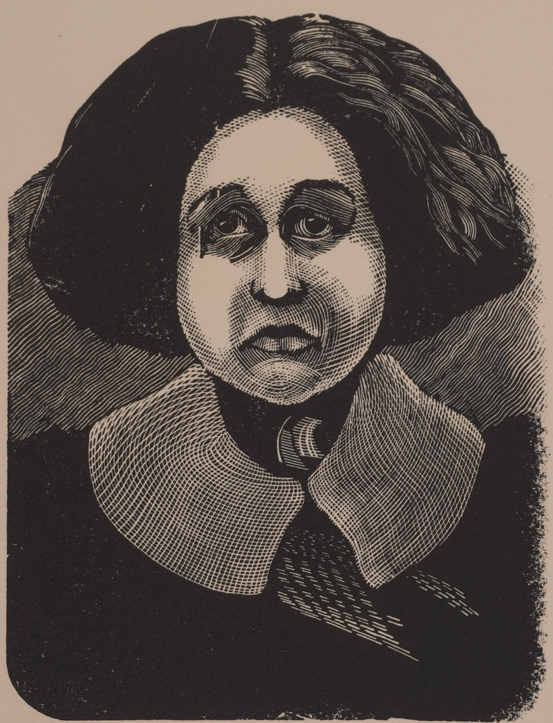 Jean Yves DELAMAYE : La gouvernante, gravure originale signée