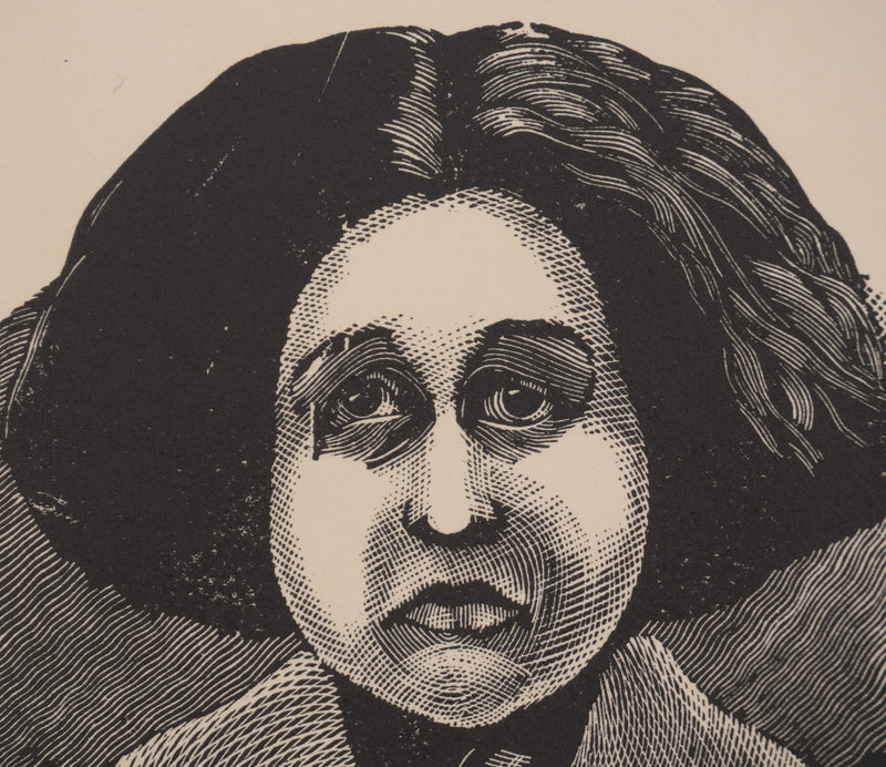 Jean Yves DELAMAYE : La gouvernante, gravure originale signée