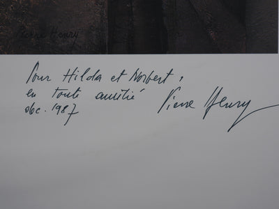 Pierre HENRY : La femme à la rose, Impression offset signée