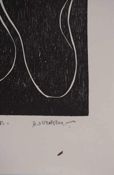 Claude BOGRATCHEW : Figures abstraites, Gravure originale signée