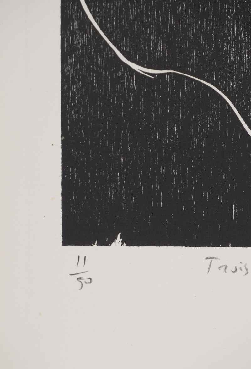 Claude BOGRATCHEW : Figures abstraites, Gravure originale signée
