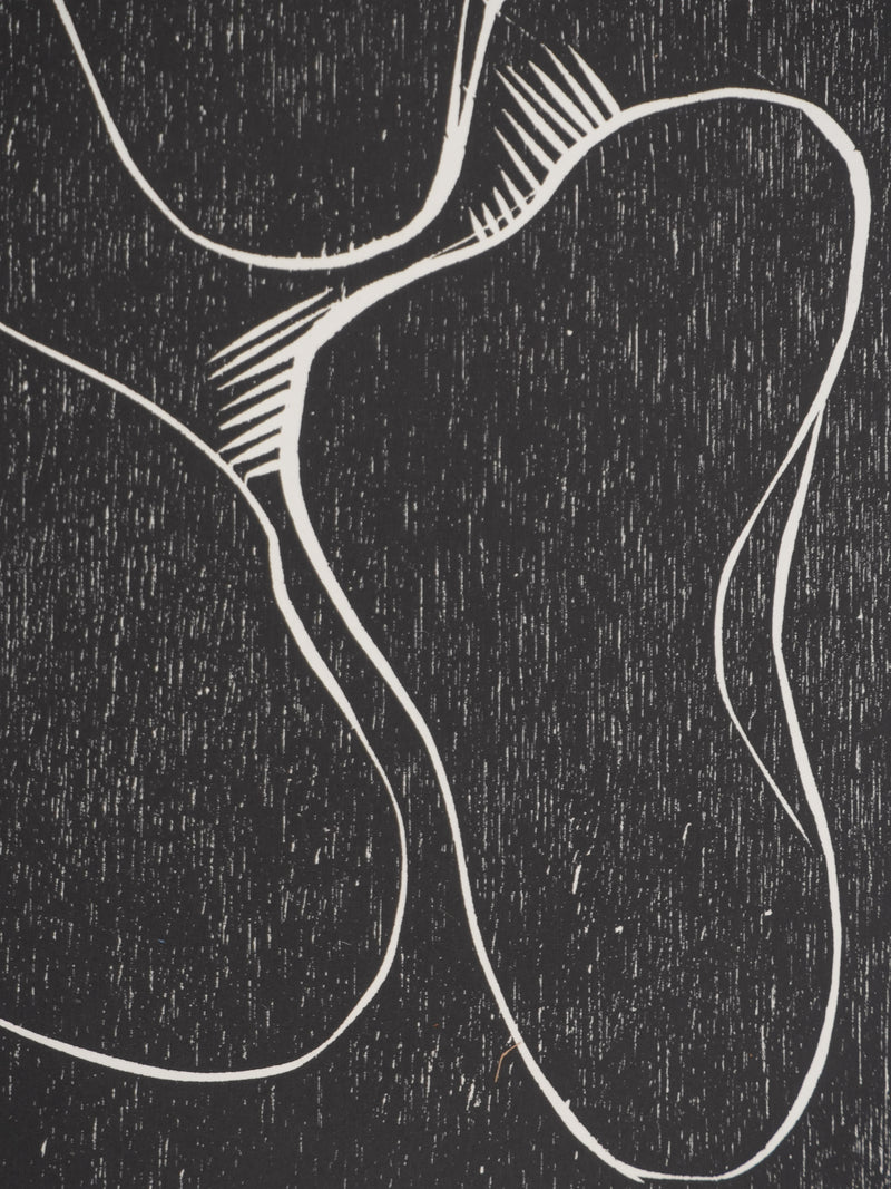 Claude BOGRATCHEW : Figures abstraites, Gravure originale signée