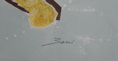 Paolo BONI : Figure mécanique, Gravure originale signée