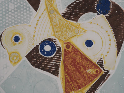 Paolo BONI : Figure mécanique, Gravure originale signée