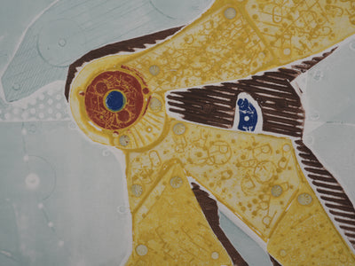 Paolo BONI : Figure mécanique, Gravure originale signée