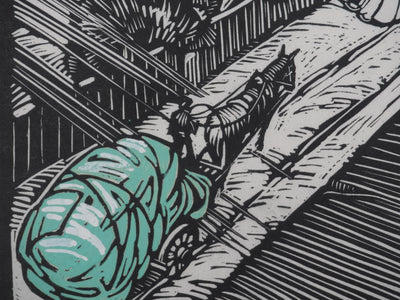 Llano FLORES (dit François CARRERA) : L'imploration, Lithographie originale signée