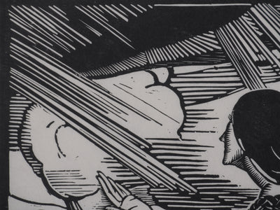 Llano FLORES (dit François CARRERA) : L'imploration, Lithographie originale signée