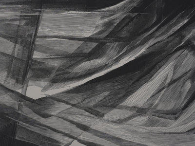 Jean Marcel BERTRAND : Hommage à Jacques Brel, Paysages abstrait, Gravure originale signée