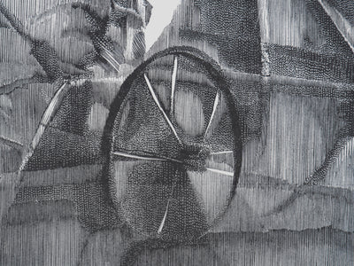 Jean Marcel BERTRAND : La grange, Gravure originale signée