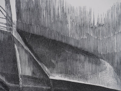 Jean Marcel BERTRAND : La grange, Gravure originale signée