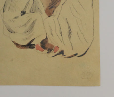 Eugène DELACROIX (d'après) : Femmes voilées, Lithographie signée