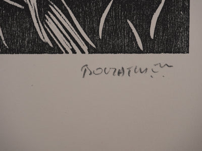 Claude BOGRATCHEW : Musculature en contraste, Gravure originale signée