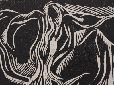 Claude BOGRATCHEW : Musculature en contraste, Gravure originale signée