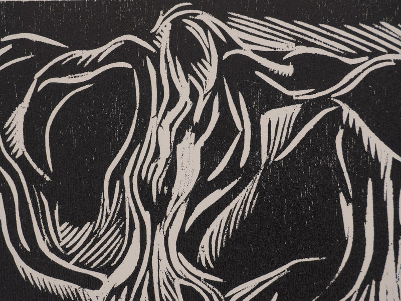 Claude BOGRATCHEW : Musculature en contraste, Gravure originale signée