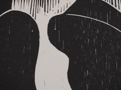 Claude BOGRATCHEW : Contraste abstrait, Gravure originale signée