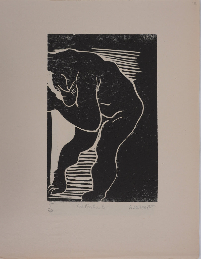 Claude BOGRATCHEW : La recherche, Gravure originale signée