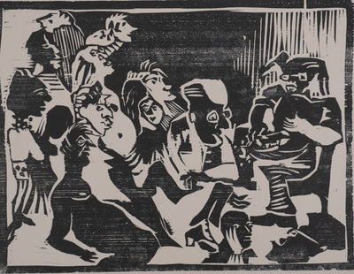 Claude BOGRATCHEW : Le bal, Gravure originale signée