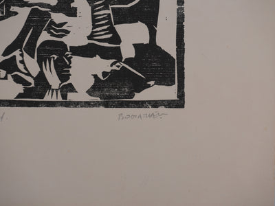 Claude BOGRATCHEW : Le bal, Gravure originale signée