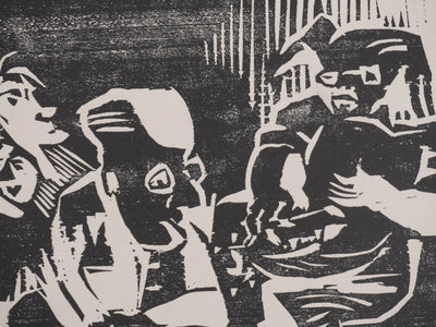 Claude BOGRATCHEW : Le bal, Gravure originale signée