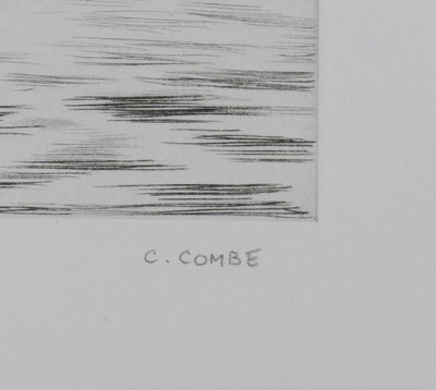 Camille COMBE : Tromso au matin, Gravure originale signée