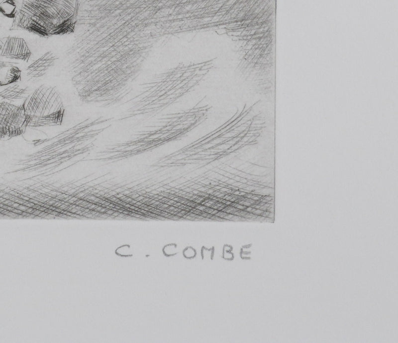 Camille COMBE : Cap Nord, Gravure originale signée