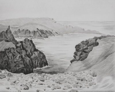 Camille COMBE : Cap Nord, Gravure originale signée