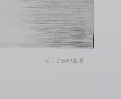 Camille COMBE : Ciel de Norvège, Gravure originale signée