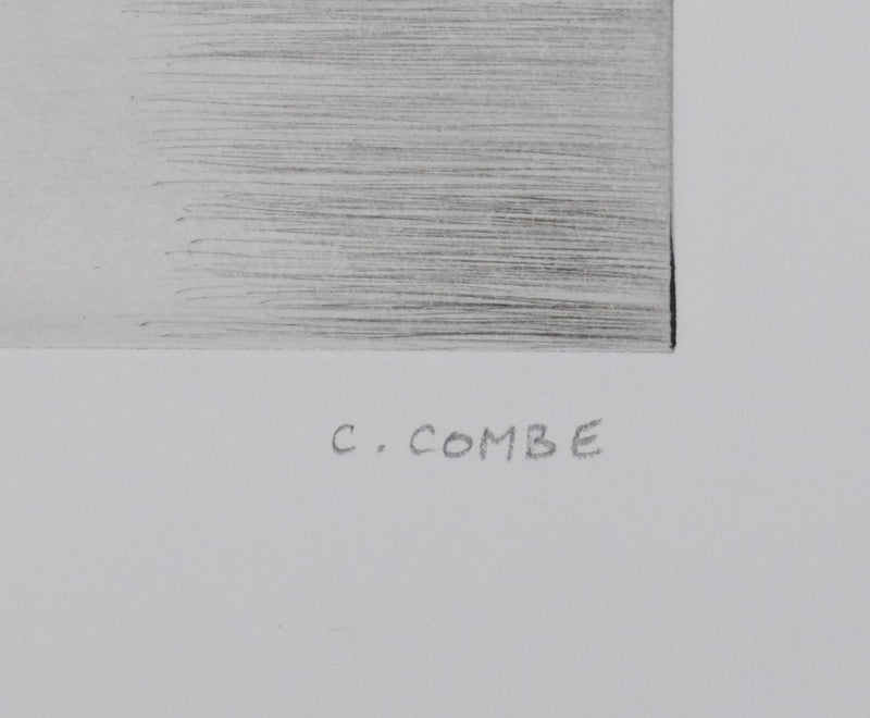 Camille COMBE : Ciel de Norvège, Gravure originale signée