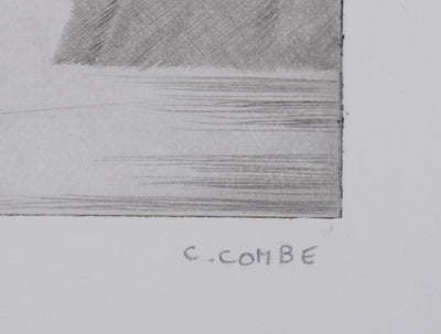 Camille COMBE : Le dédale des fjords, Gravure originale signée