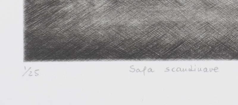 Camille COMBE : Saga scandinave, Gravure originale signée