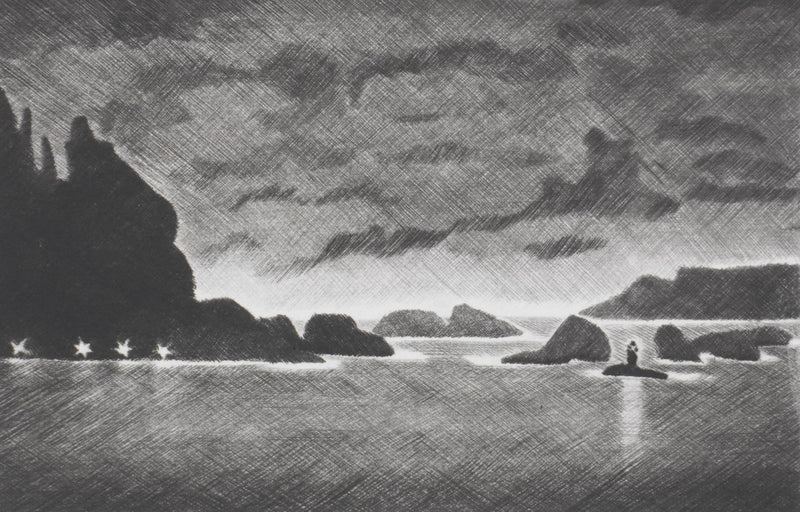 Camille COMBE : Saga scandinave, Gravure originale signée