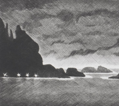 Camille COMBE : Saga scandinave, Gravure originale signée