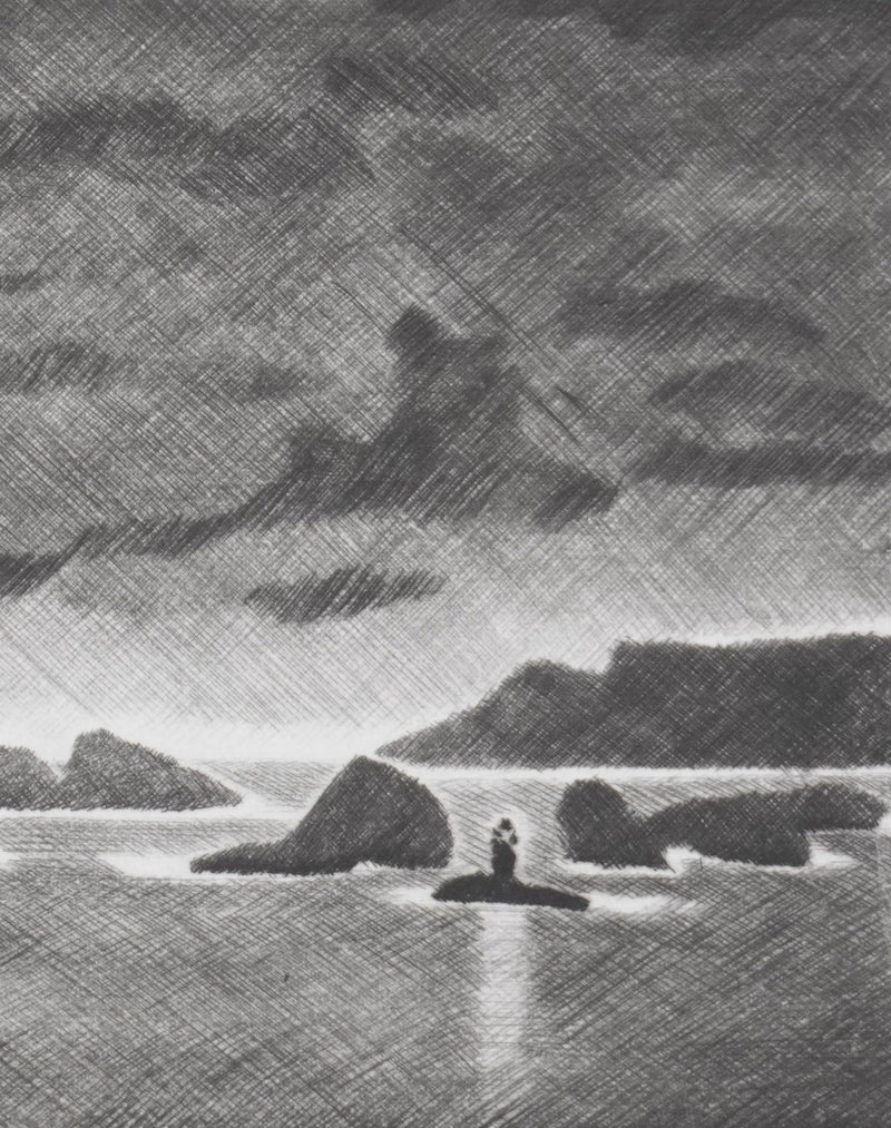 Camille COMBE : Saga scandinave, Gravure originale signée