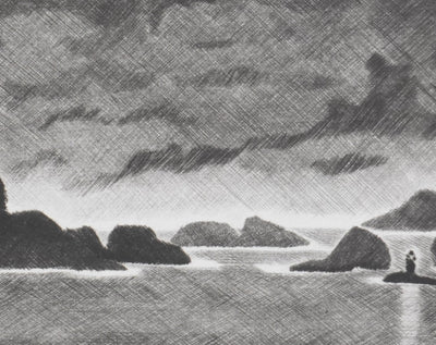 Camille COMBE : Saga scandinave, Gravure originale signée