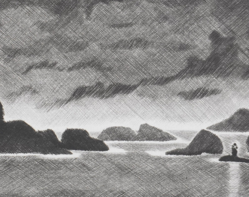 Camille COMBE : Saga scandinave, Gravure originale signée