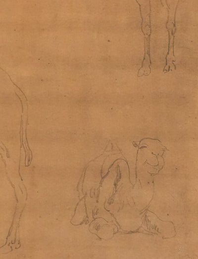 Eugène DELACROIX (d'après) : Dromadaire, Lithographie signée