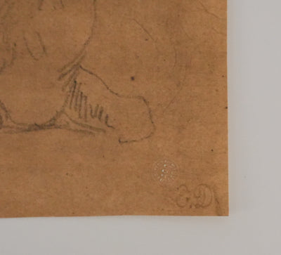 Eugène DELACROIX (d'après) : Dromadaire, Lithographie signée