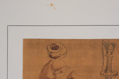 Eugène DELACROIX (d'après) : Dromadaire, Lithographie signée