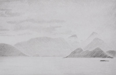 Camille COMBE : Au royaume des vikings, Gravure originale signée