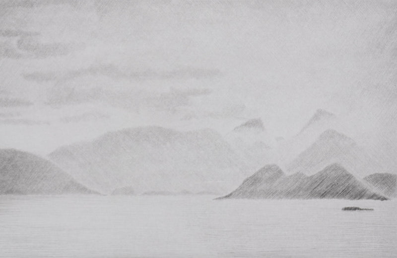 Camille COMBE : Au royaume des vikings, Gravure originale signée