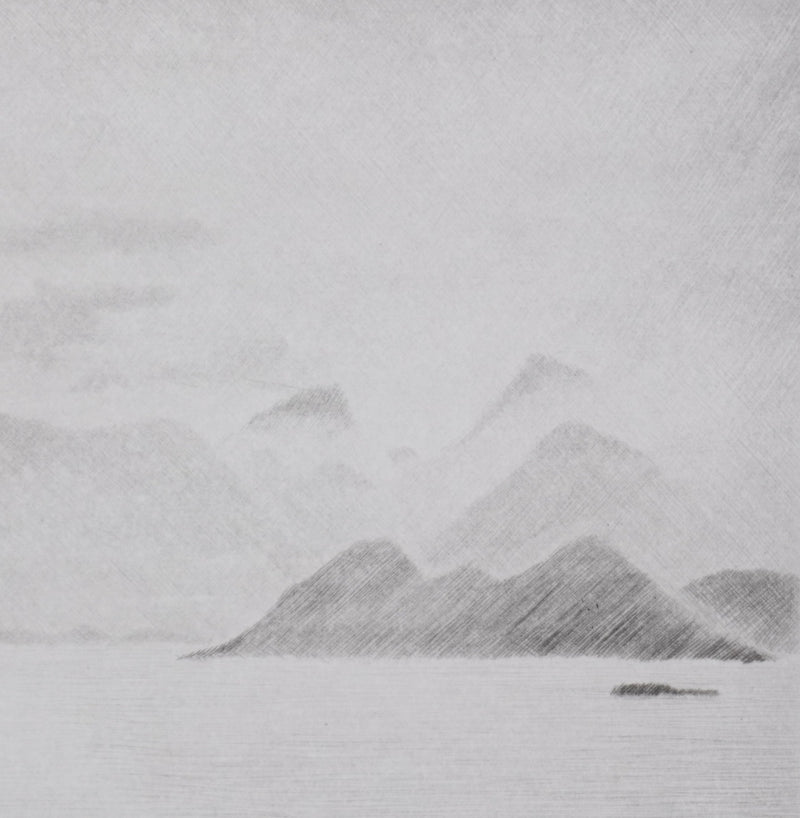 Camille COMBE : Au royaume des vikings, Gravure originale signée