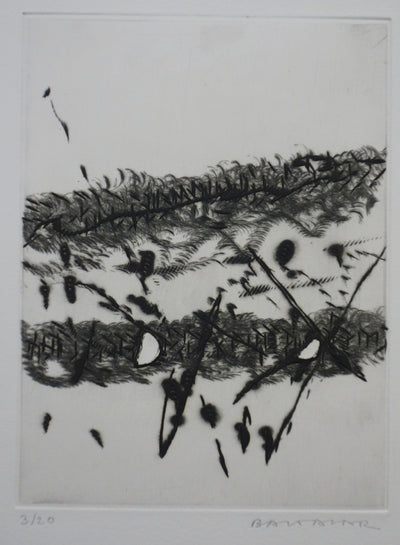 Julius BALTAZAR : Rencontre fortuite, Gravure originale signée